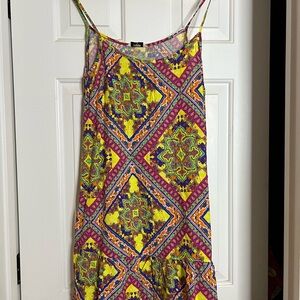 Papaya Women’s Green and Purple Spaghetti Strap Sundress